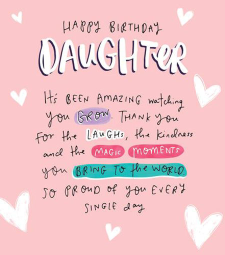 Picture of HAPPY BIRTHDAY DAUGHTER CARD